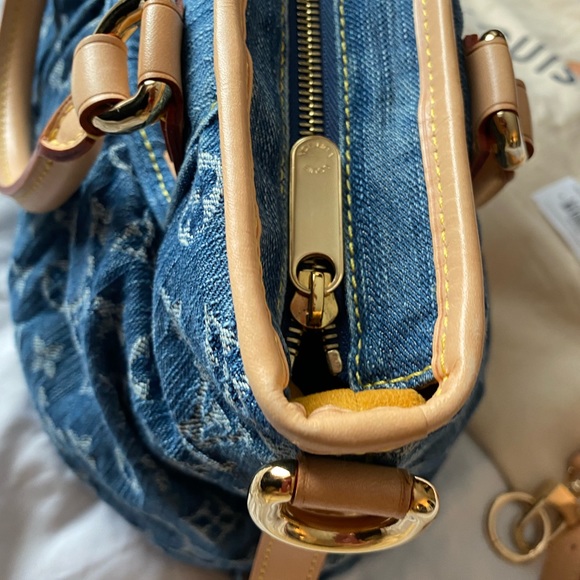 🎈SOLD❤️💎Louis Vuitton Cabby Denim MM Beautiful - Picture 7 of 16